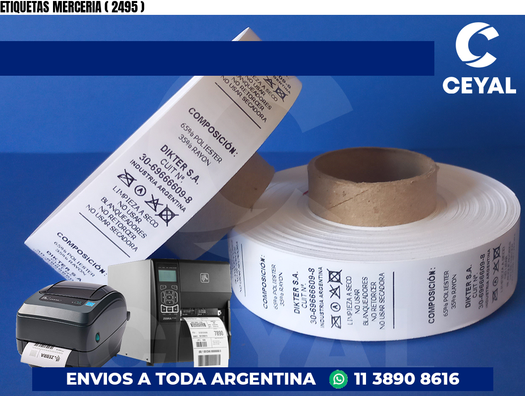 ETIQUETAS MERCERIA ( 2495 )