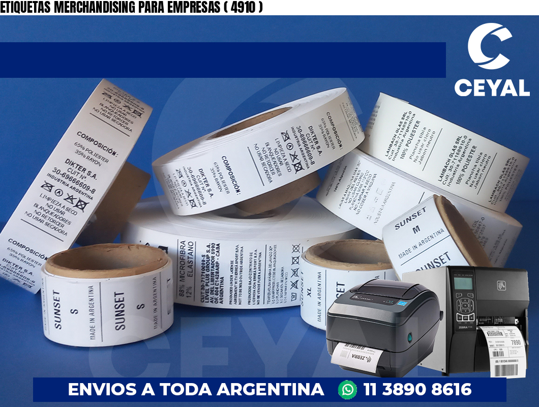 ETIQUETAS MERCHANDISING PARA EMPRESAS ( 4910 )