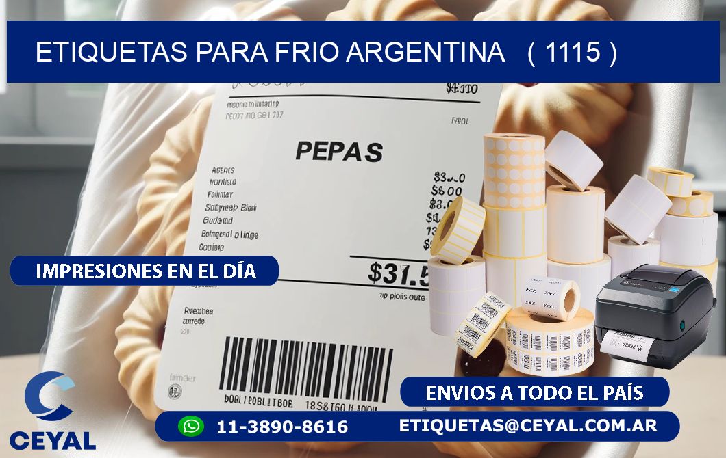 ETIQUETAS PARA FRIO ARGENTINA   ( 1115 )