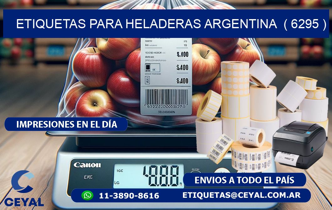 ETIQUETAS PARA HELADERAS ARGENTINA  ( 6295 )