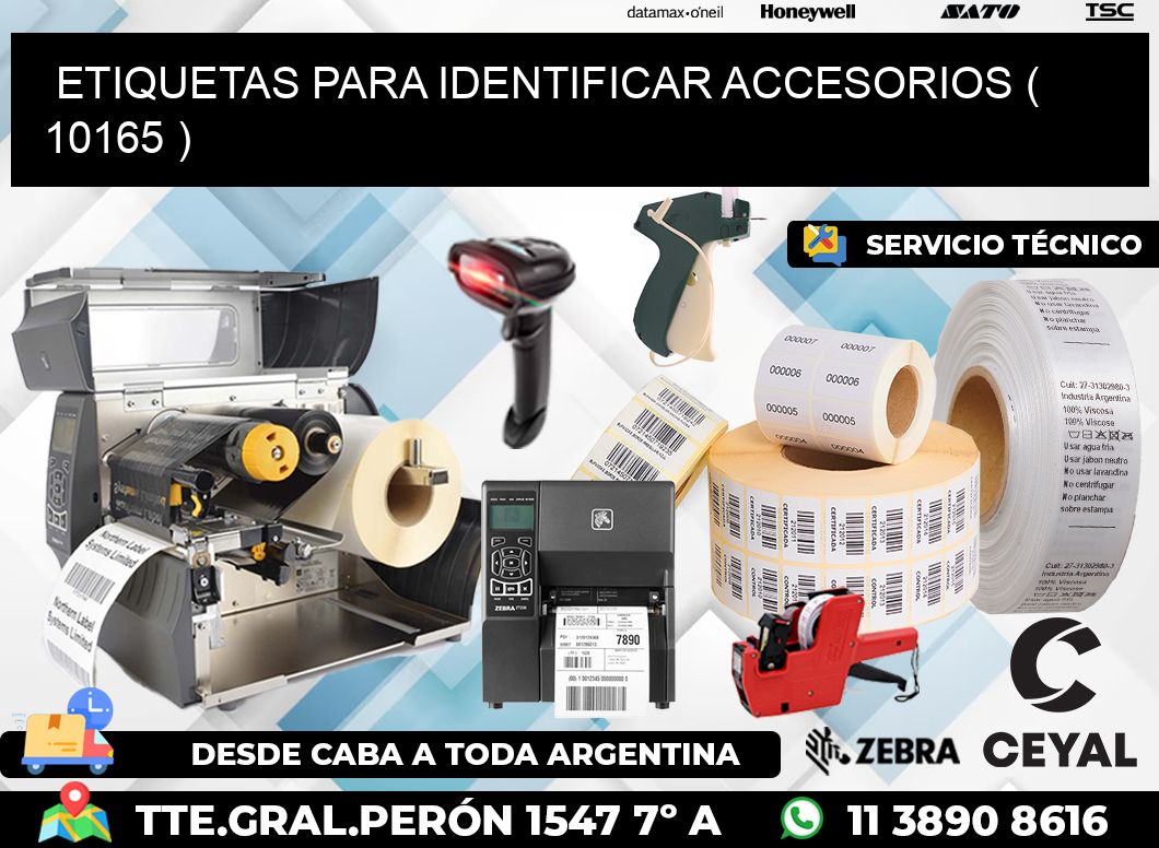 ETIQUETAS PARA IDENTIFICAR ACCESORIOS ( 10165 )