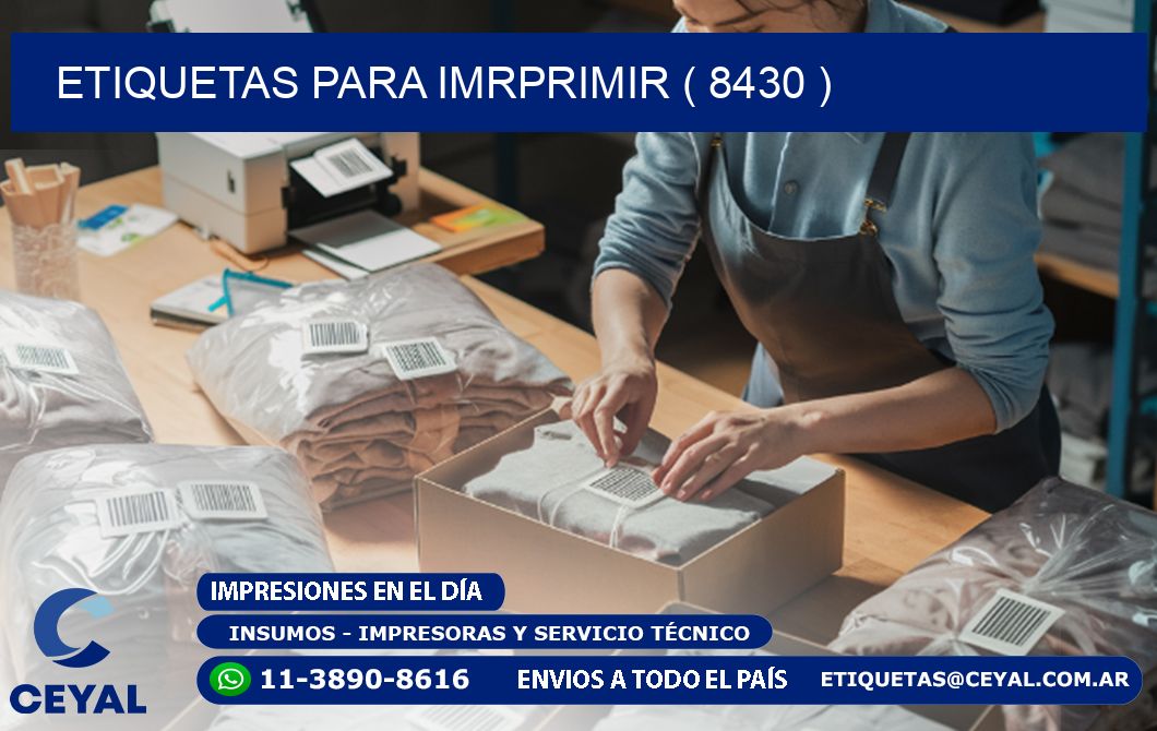 ETIQUETAS PARA IMRPRIMIR ( 8430 )