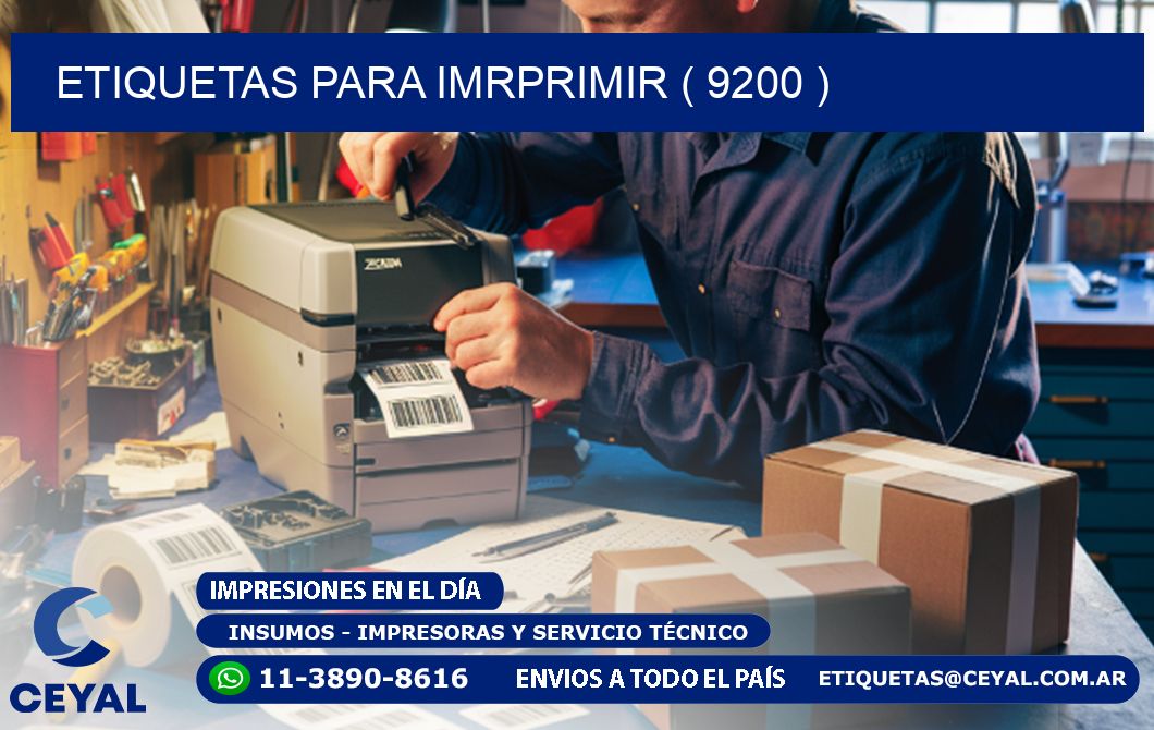 ETIQUETAS PARA IMRPRIMIR ( 9200 )