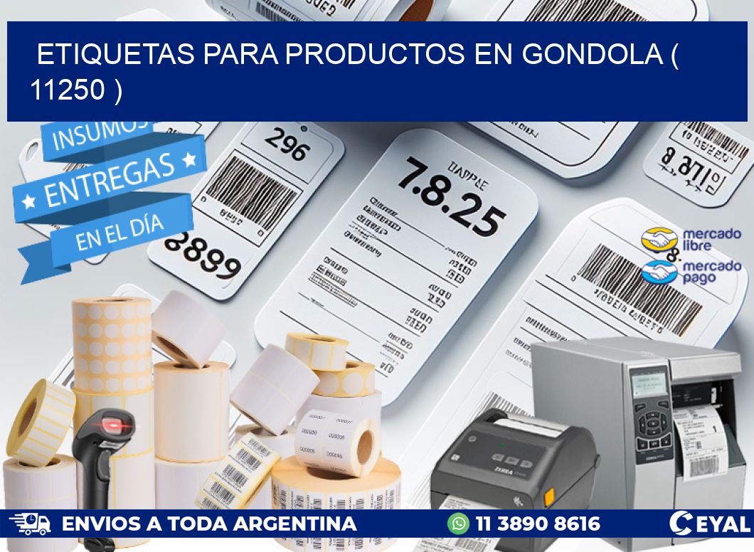 ETIQUETAS PARA PRODUCTOS EN GONDOLA ( 11250 )