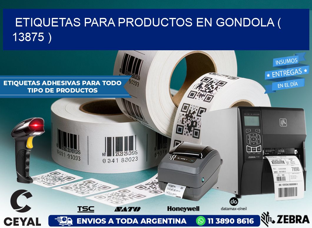 ETIQUETAS PARA PRODUCTOS EN GONDOLA ( 13875 )