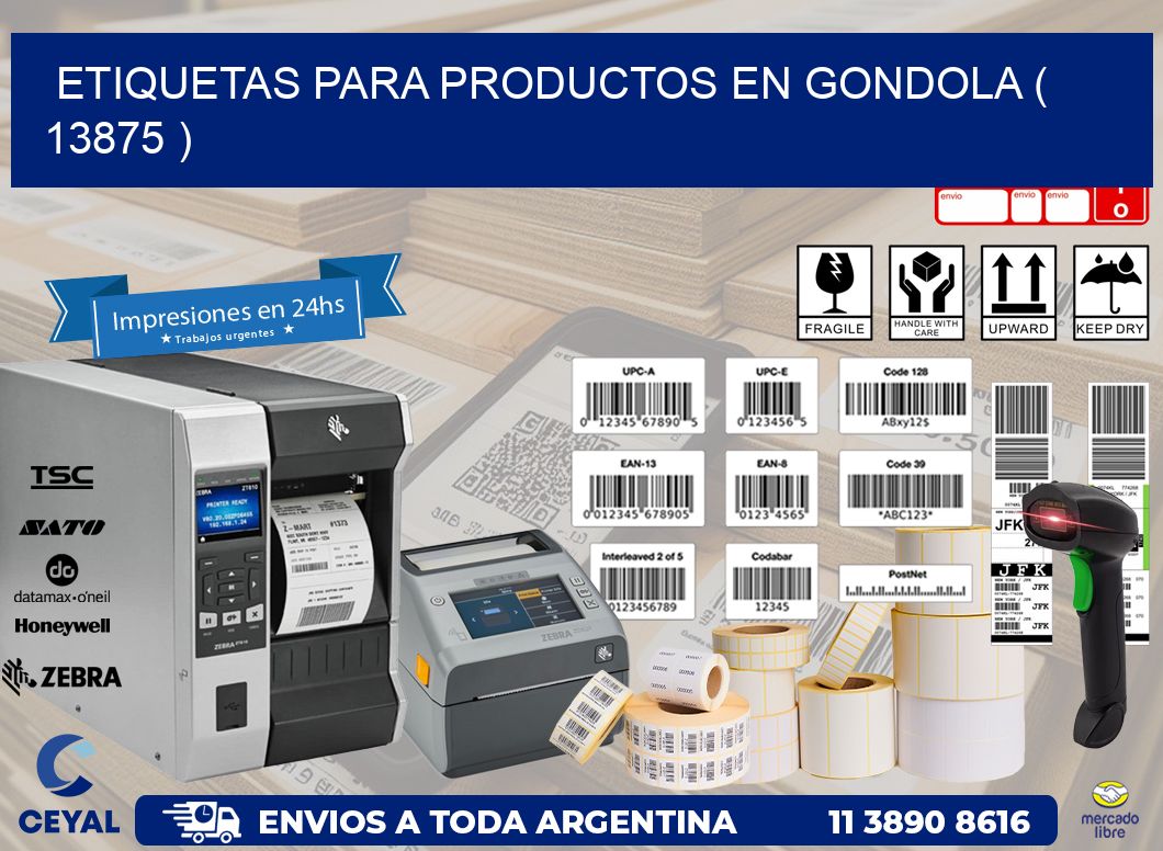 ETIQUETAS PARA PRODUCTOS EN GONDOLA ( 13875 )