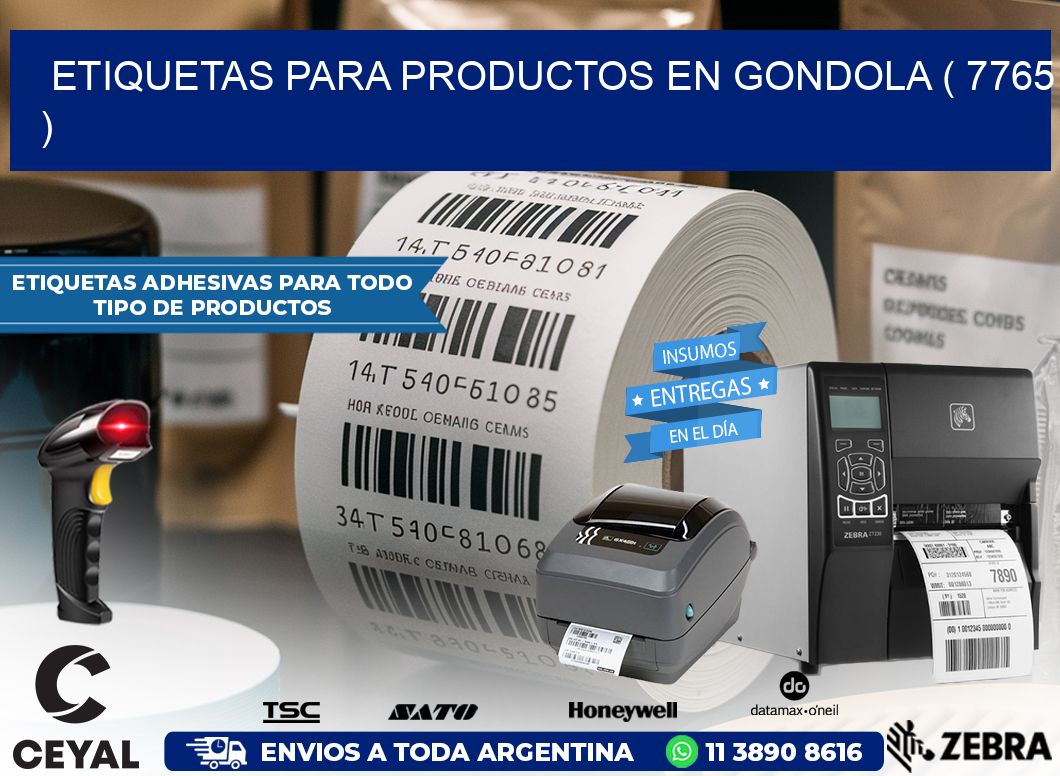ETIQUETAS PARA PRODUCTOS EN GONDOLA ( 7765 )