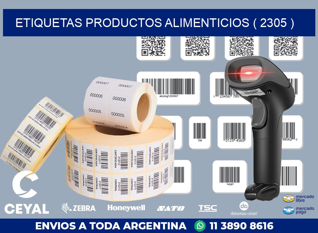 ETIQUETAS PRODUCTOS ALIMENTICIOS ( 2305 )
