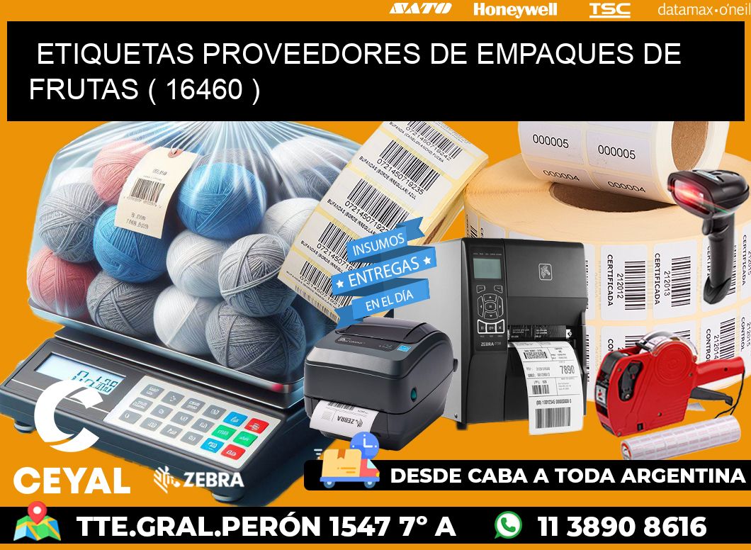 ETIQUETAS PROVEEDORES DE EMPAQUES DE FRUTAS ( 16460 )