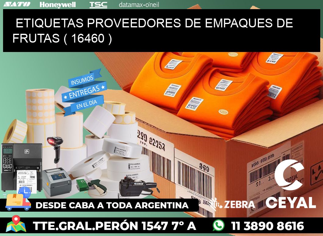 ETIQUETAS PROVEEDORES DE EMPAQUES DE FRUTAS ( 16460 )
