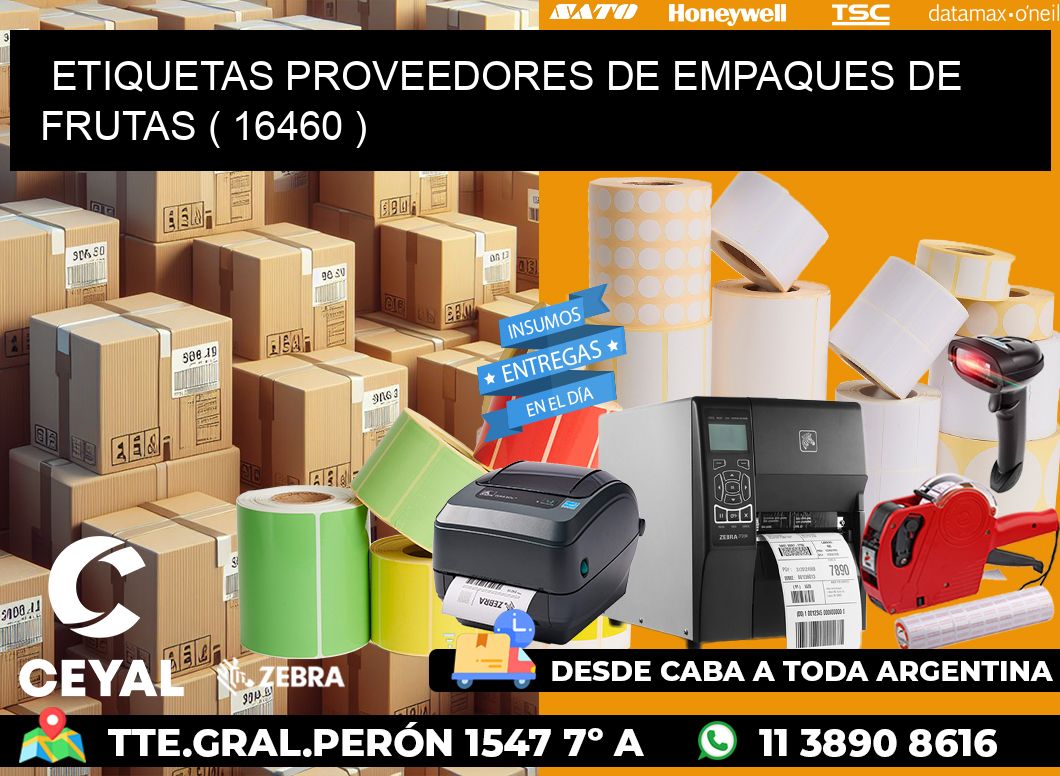 ETIQUETAS PROVEEDORES DE EMPAQUES DE FRUTAS ( 16460 )