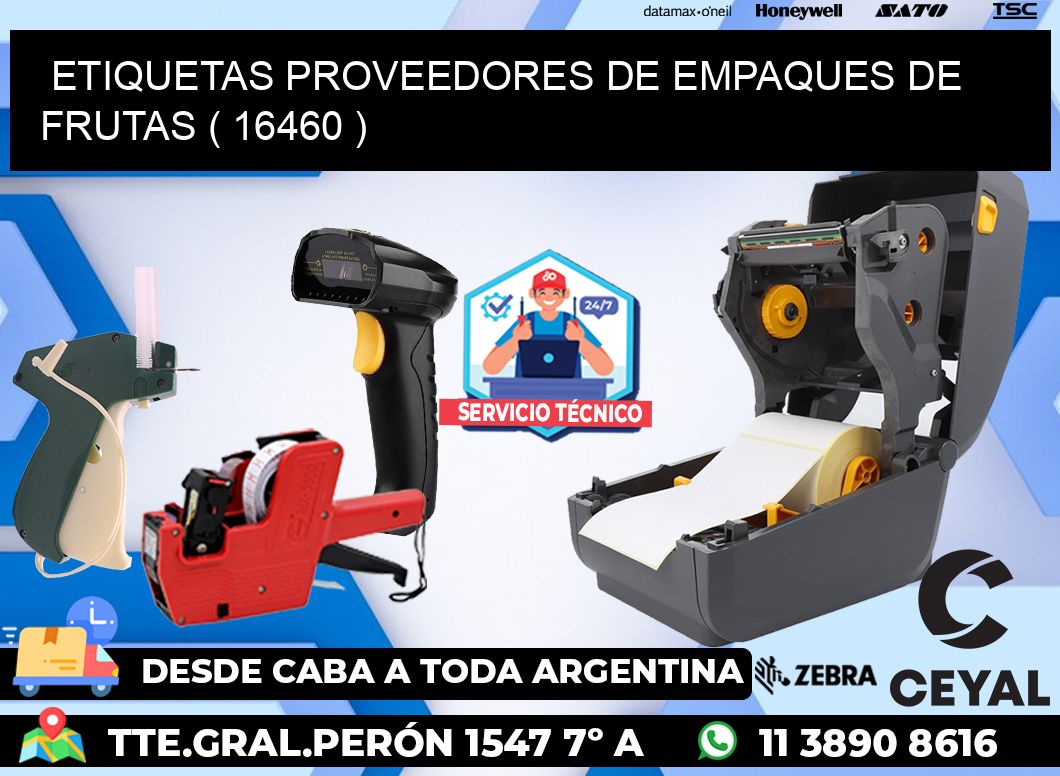ETIQUETAS PROVEEDORES DE EMPAQUES DE FRUTAS ( 16460 )