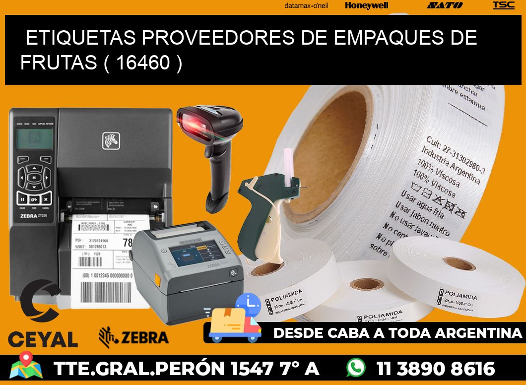 ETIQUETAS PROVEEDORES DE EMPAQUES DE FRUTAS ( 16460 )