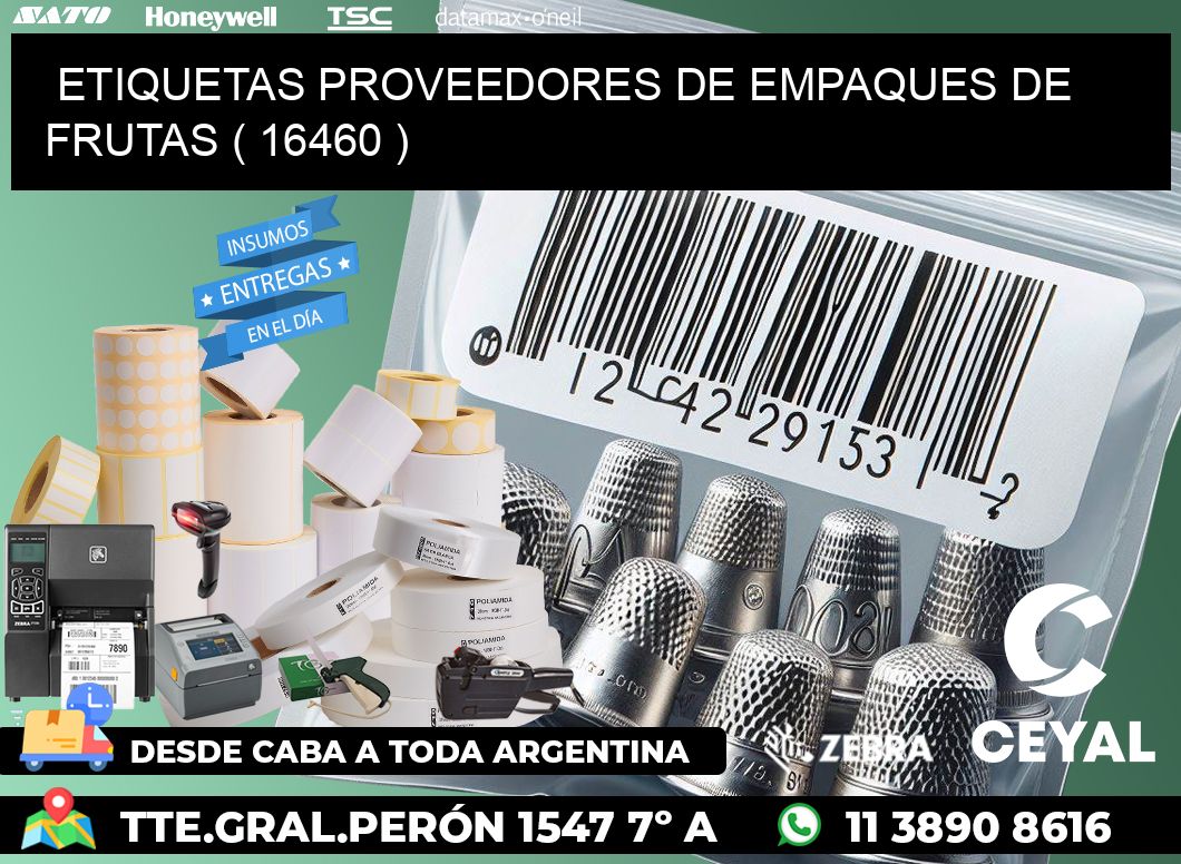 ETIQUETAS PROVEEDORES DE EMPAQUES DE FRUTAS ( 16460 )