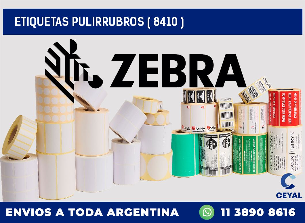 ETIQUETAS PULIRRUBROS ( 8410 )