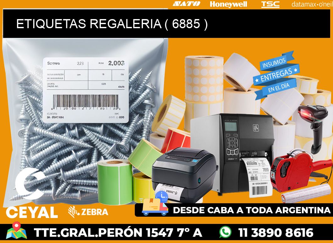 ETIQUETAS REGALERIA ( 6885 )