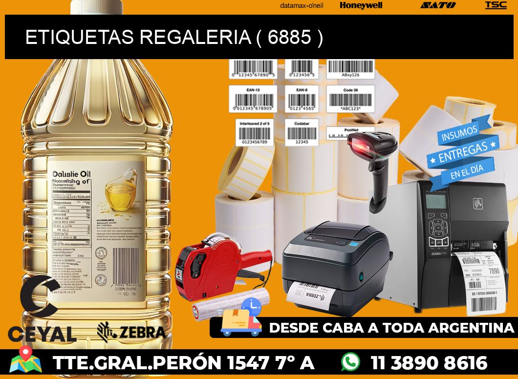 ETIQUETAS REGALERIA ( 6885 )