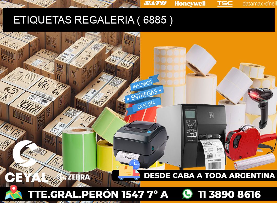 ETIQUETAS REGALERIA ( 6885 )