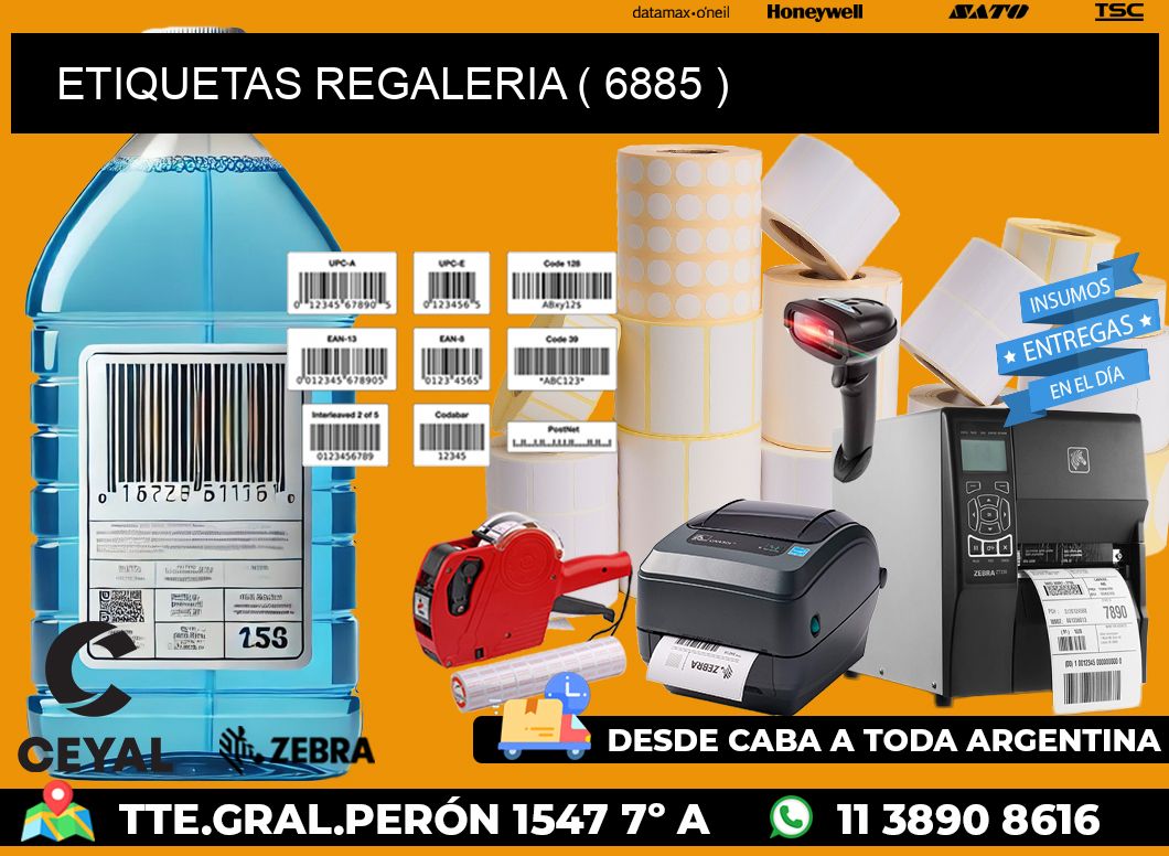 ETIQUETAS REGALERIA ( 6885 )