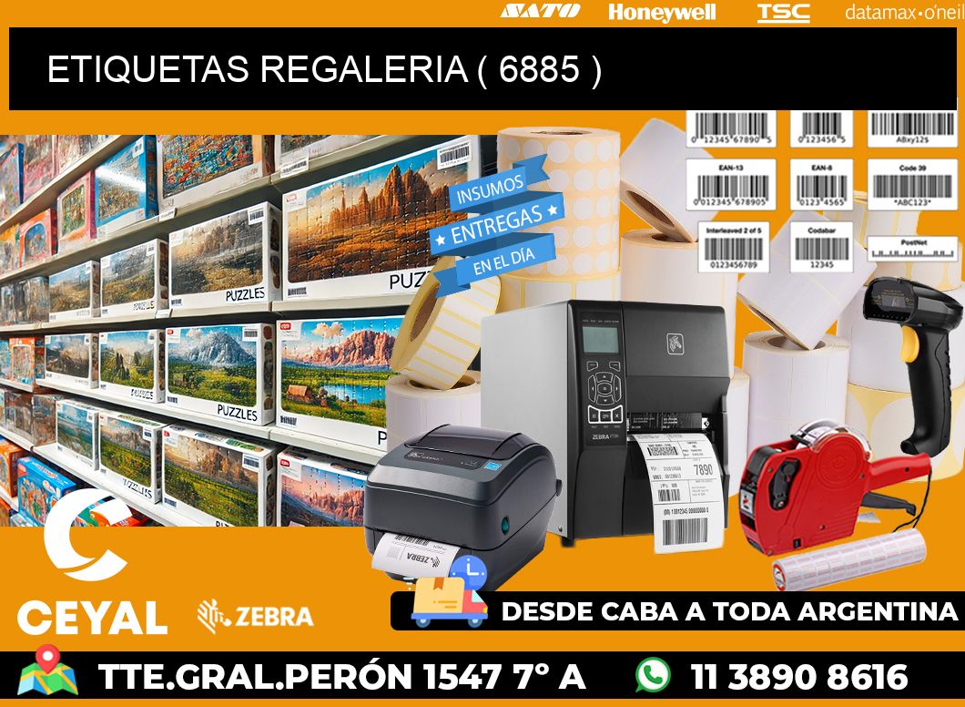 ETIQUETAS REGALERIA ( 6885 )