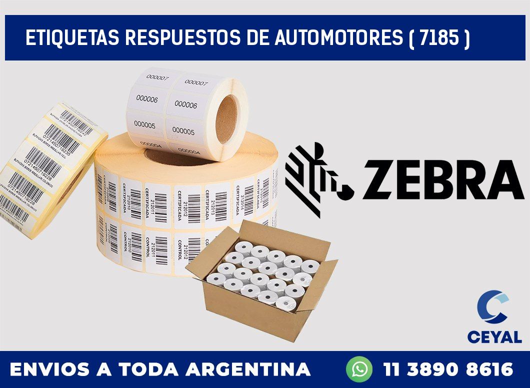 ETIQUETAS RESPUESTOS DE AUTOMOTORES ( 7185 )