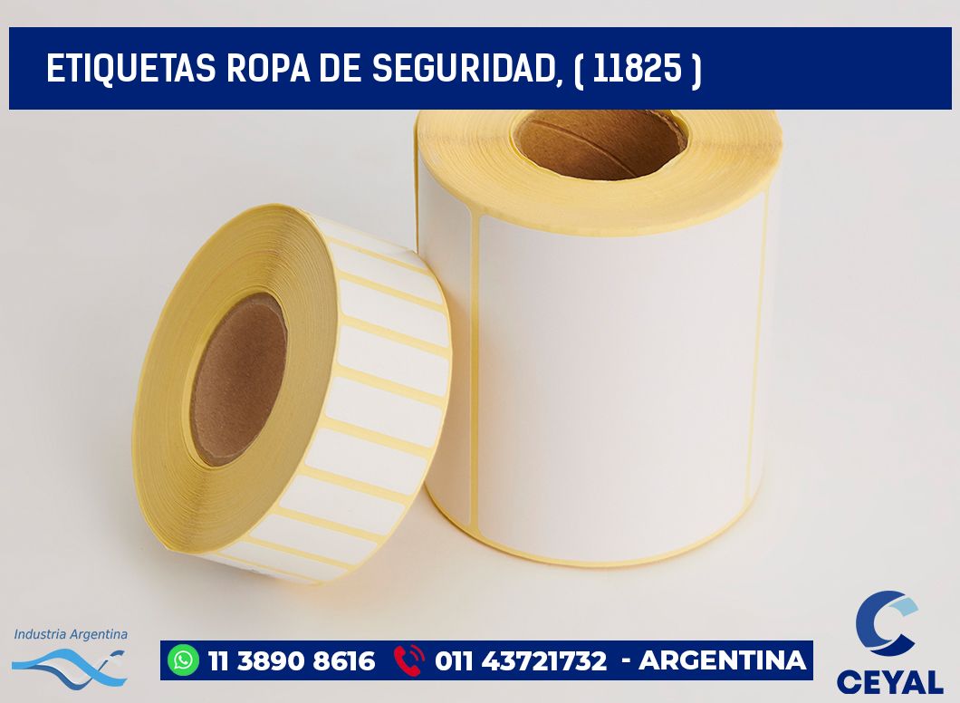 ETIQUETAS ROPA DE SEGURIDAD, ( 11825 )