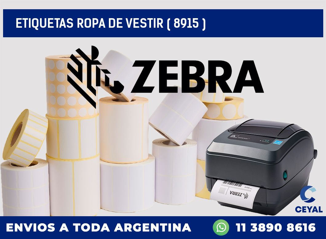 ETIQUETAS ROPA DE VESTIR ( 8915 )