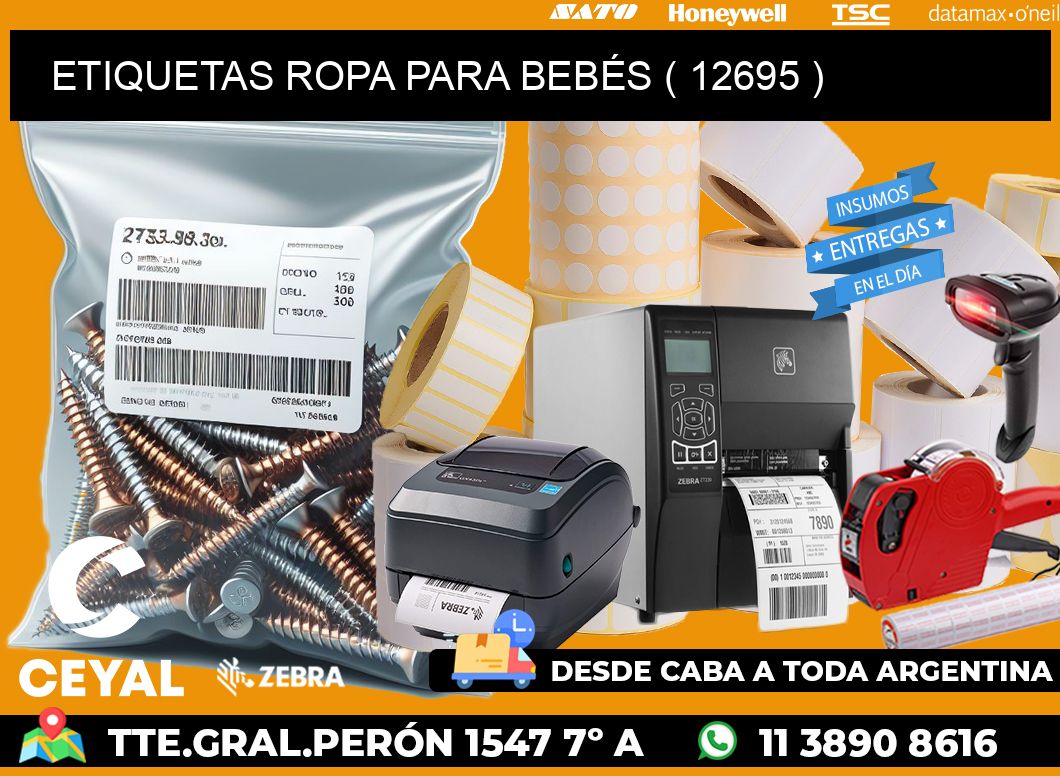 ETIQUETAS ROPA PARA BEBÉS ( 12695 )