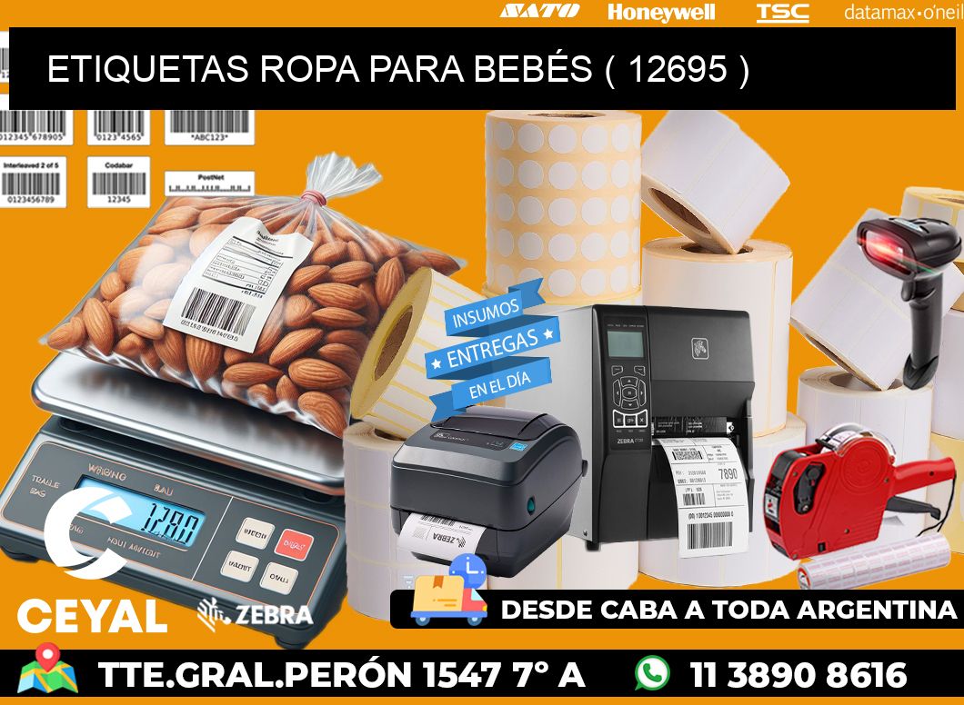 ETIQUETAS ROPA PARA BEBÉS ( 12695 )