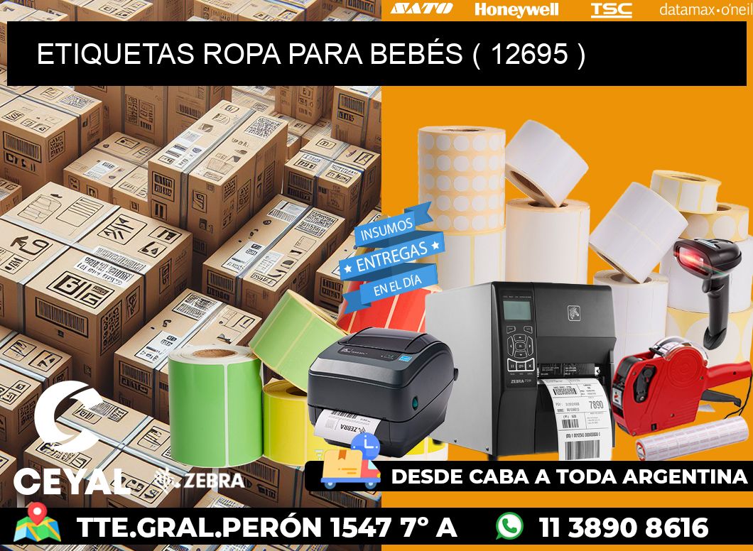 ETIQUETAS ROPA PARA BEBÉS ( 12695 )