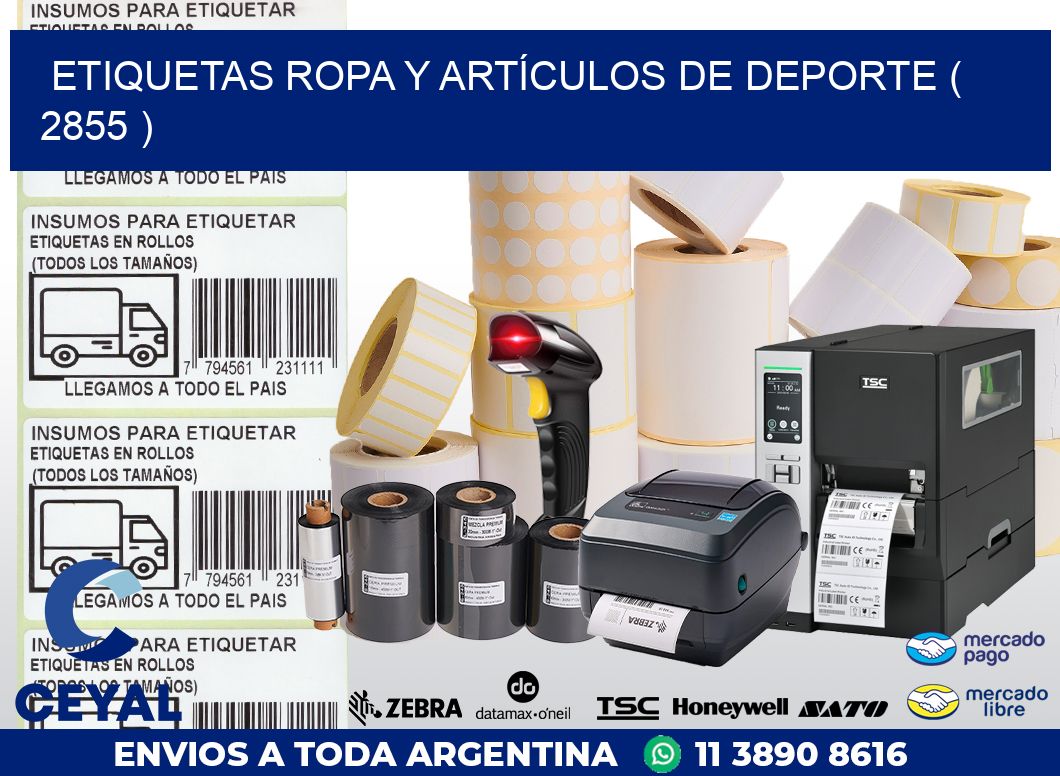 ETIQUETAS ROPA Y ARTÍCULOS DE DEPORTE ( 2855 )