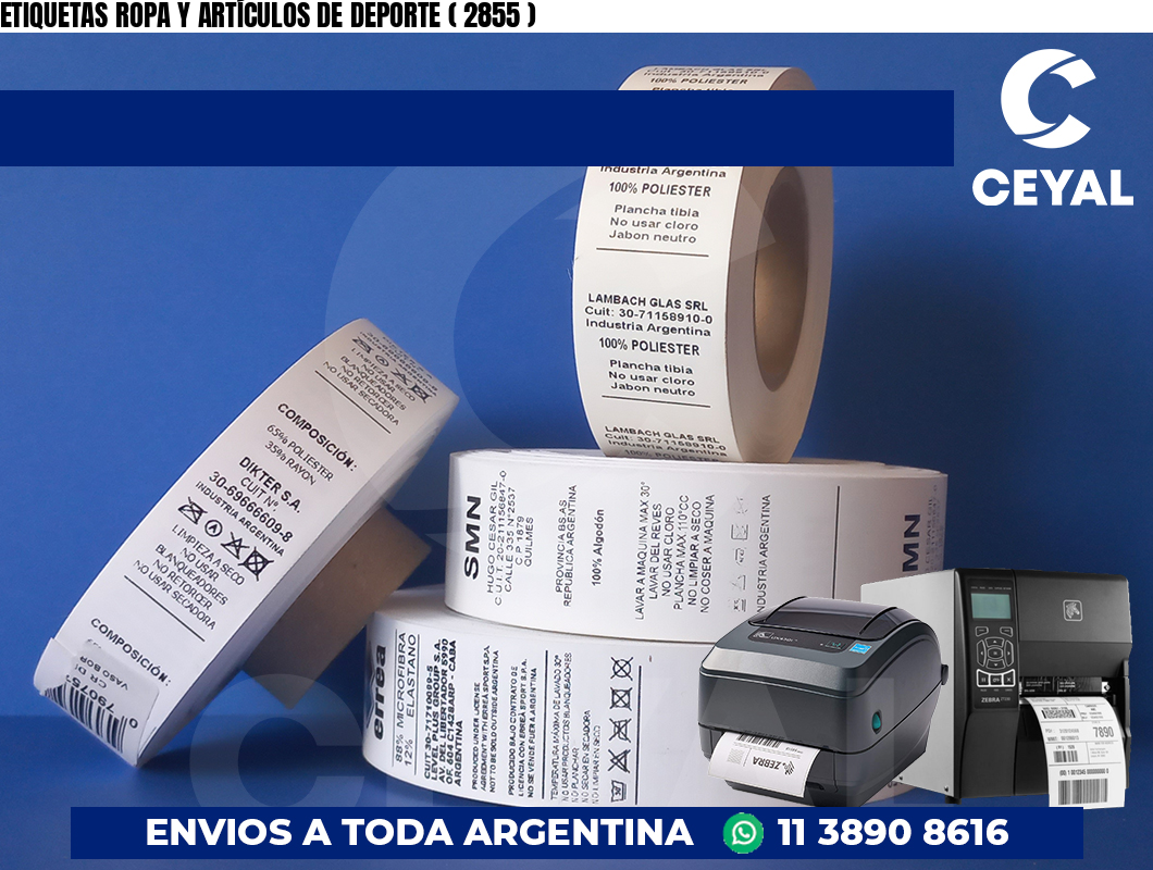 ETIQUETAS ROPA Y ARTÍCULOS DE DEPORTE ( 2855 )