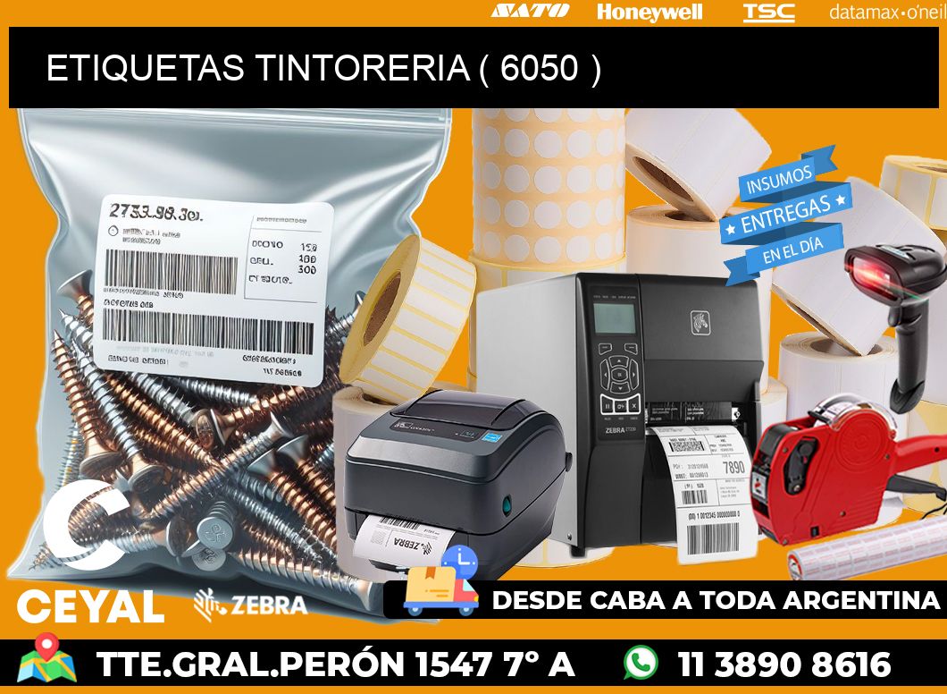 ETIQUETAS TINTORERIA ( 6050 )