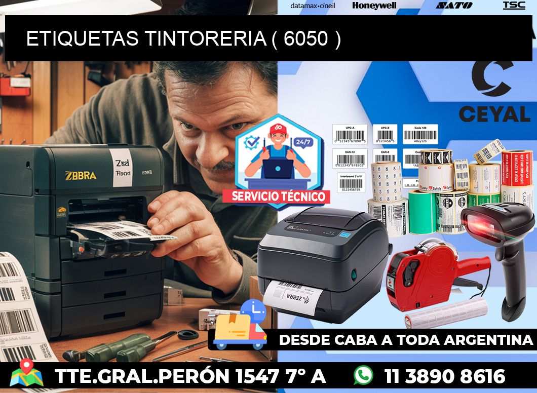 ETIQUETAS TINTORERIA ( 6050 )