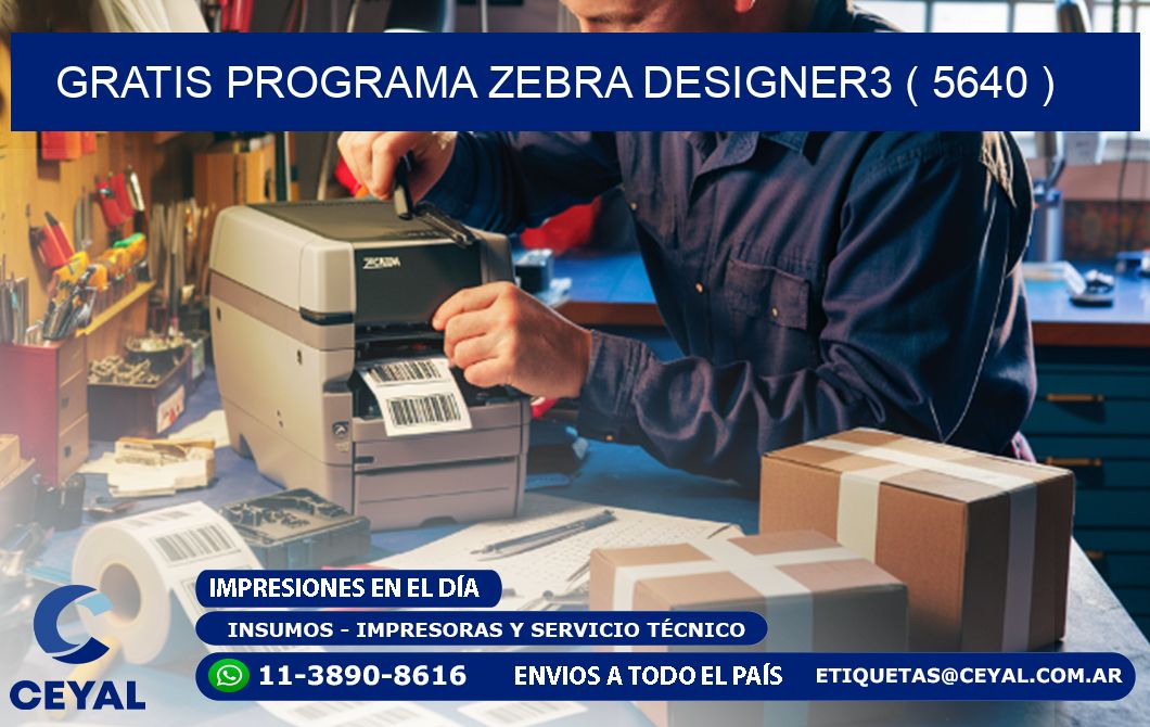 GRATIS PROGRAMA ZEBRA DESIGNER3 ( 5640 )