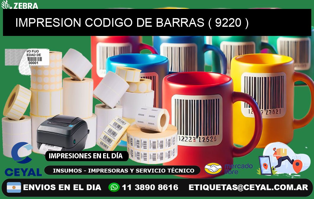 IMPRESION CODIGO DE BARRAS ( 9220 )