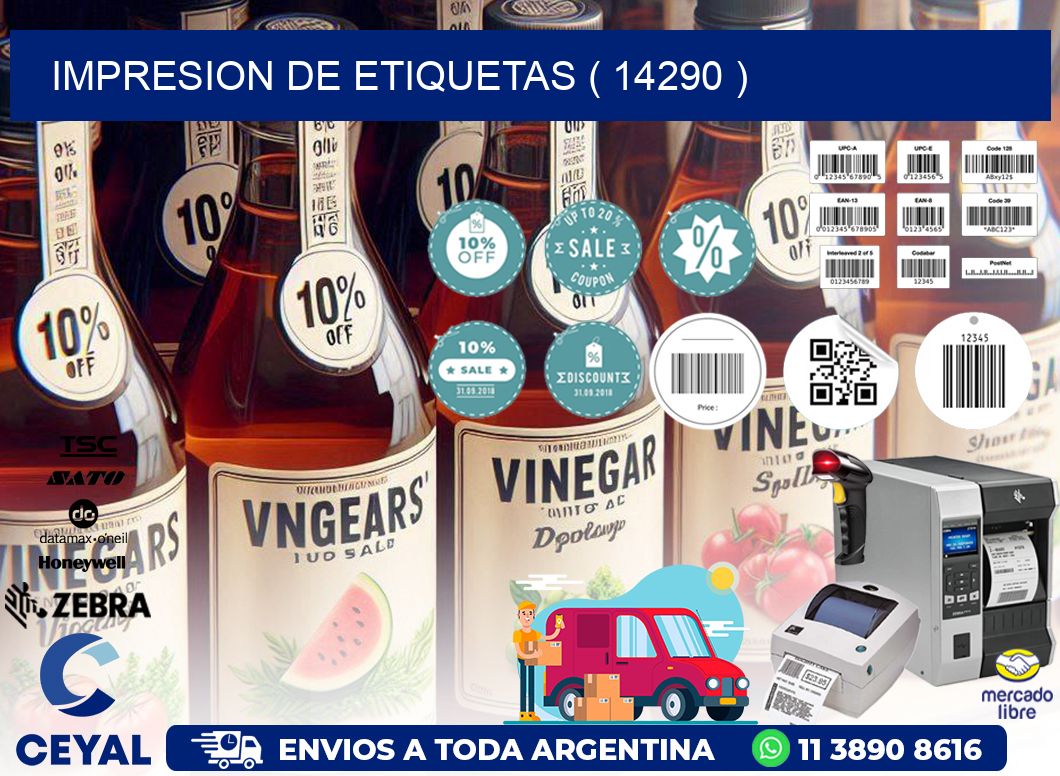 IMPRESION DE ETIQUETAS ( 14290 )
