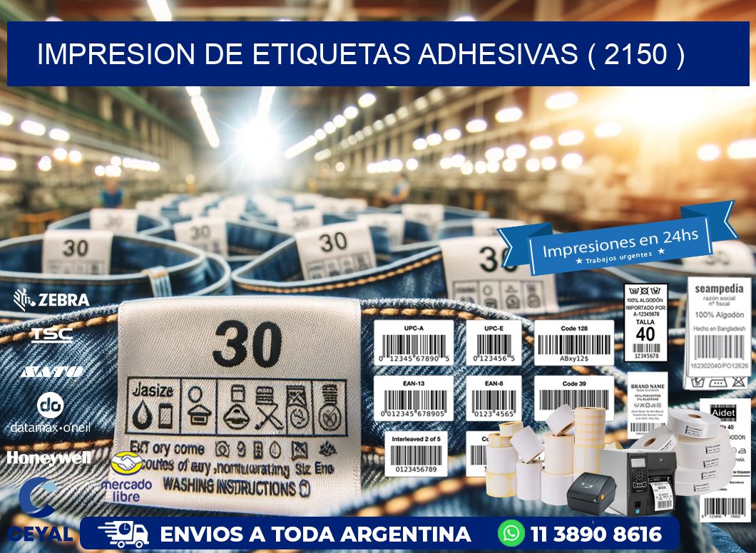 IMPRESION DE ETIQUETAS ADHESIVAS ( 2150 )