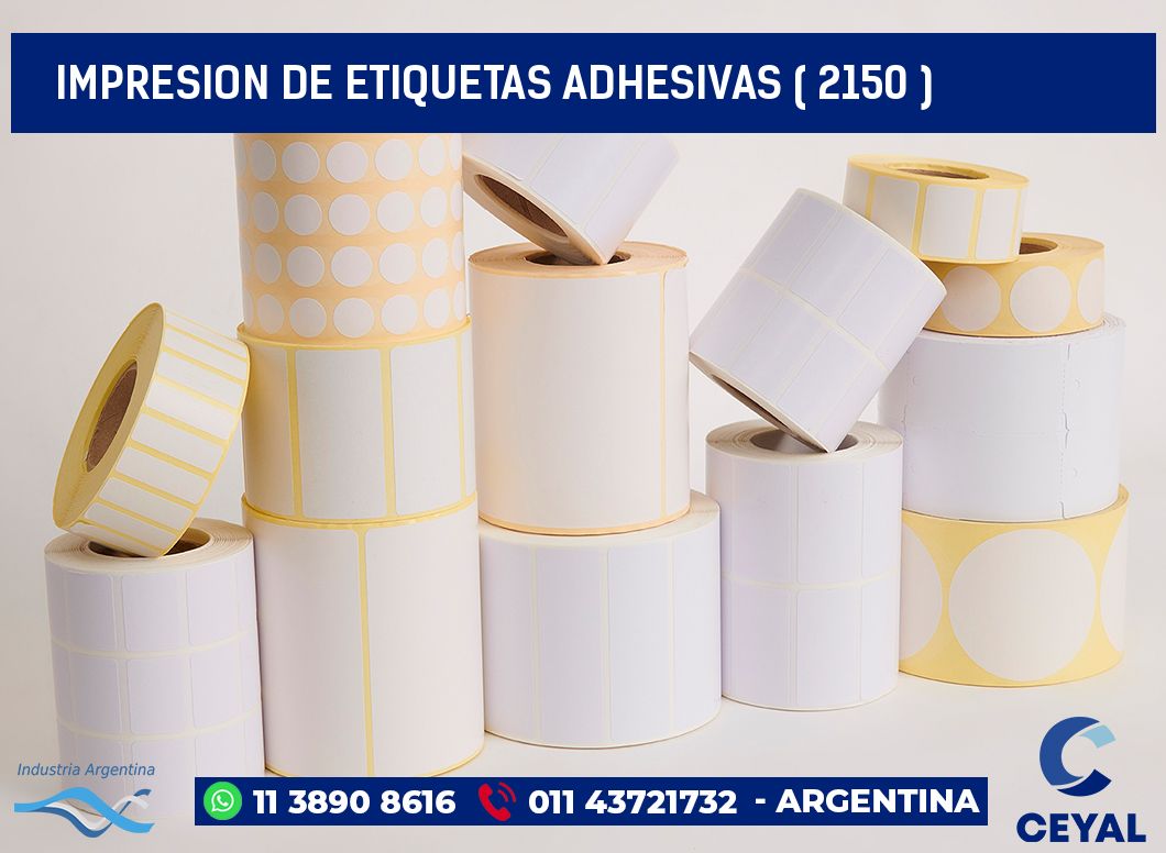 IMPRESION DE ETIQUETAS ADHESIVAS ( 2150 )