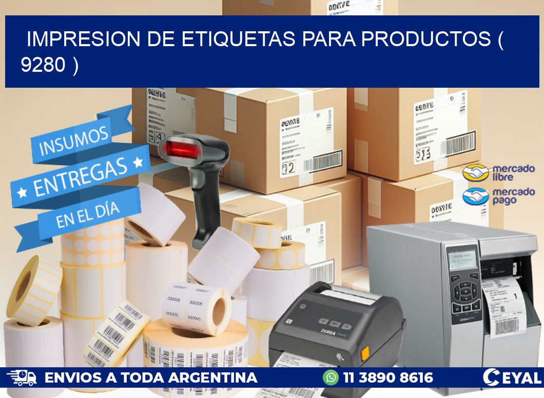 IMPRESION DE ETIQUETAS PARA PRODUCTOS ( 9280 )