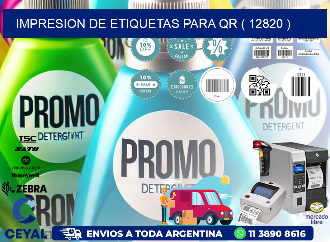 IMPRESION DE ETIQUETAS PARA QR ( 12820 )