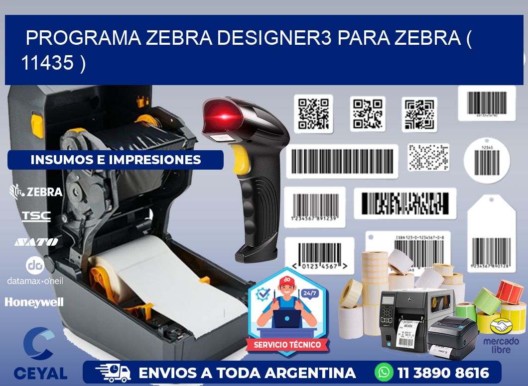 PROGRAMA ZEBRA DESIGNER3 PARA ZEBRA ( 11435 )
