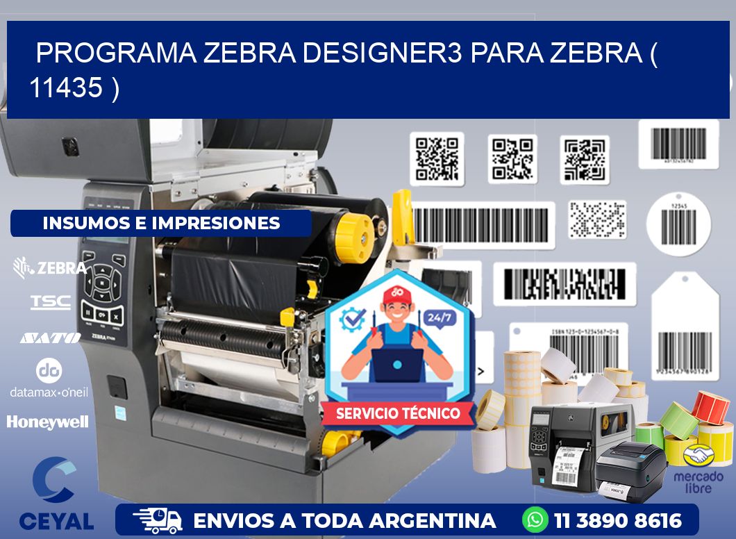 PROGRAMA ZEBRA DESIGNER3 PARA ZEBRA ( 11435 )