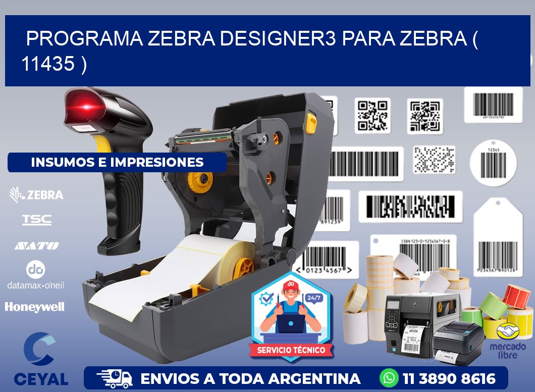 PROGRAMA ZEBRA DESIGNER3 PARA ZEBRA ( 11435 )