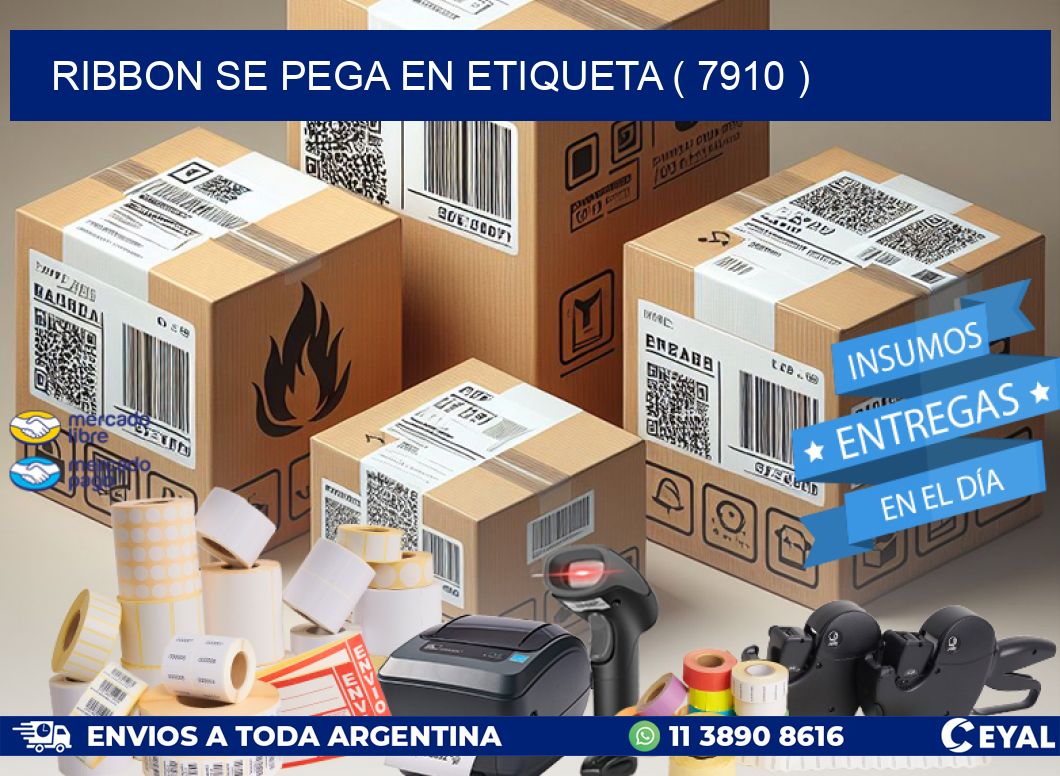 RIBBON SE PEGA EN ETIQUETA ( 7910 )
