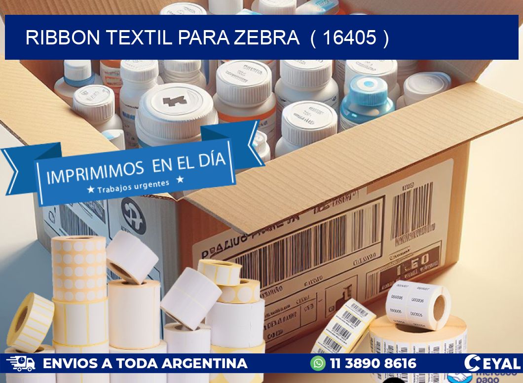 RIBBON TEXTIL PARA ZEBRA  ( 16405 )