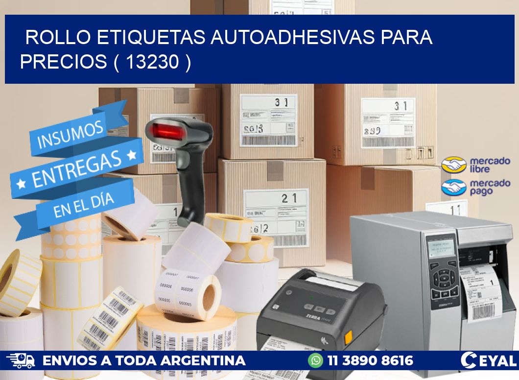 ROLLO ETIQUETAS AUTOADHESIVAS PARA PRECIOS ( 13230 )