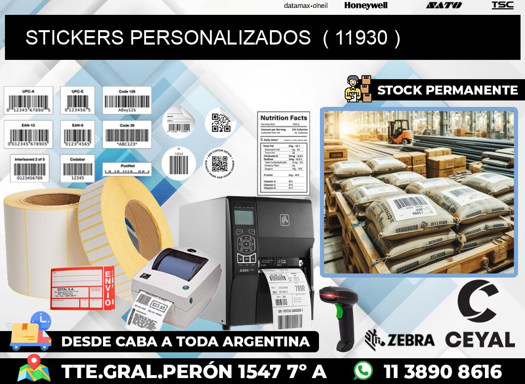 STICKERS PERSONALIZADOS  ( 11930 )