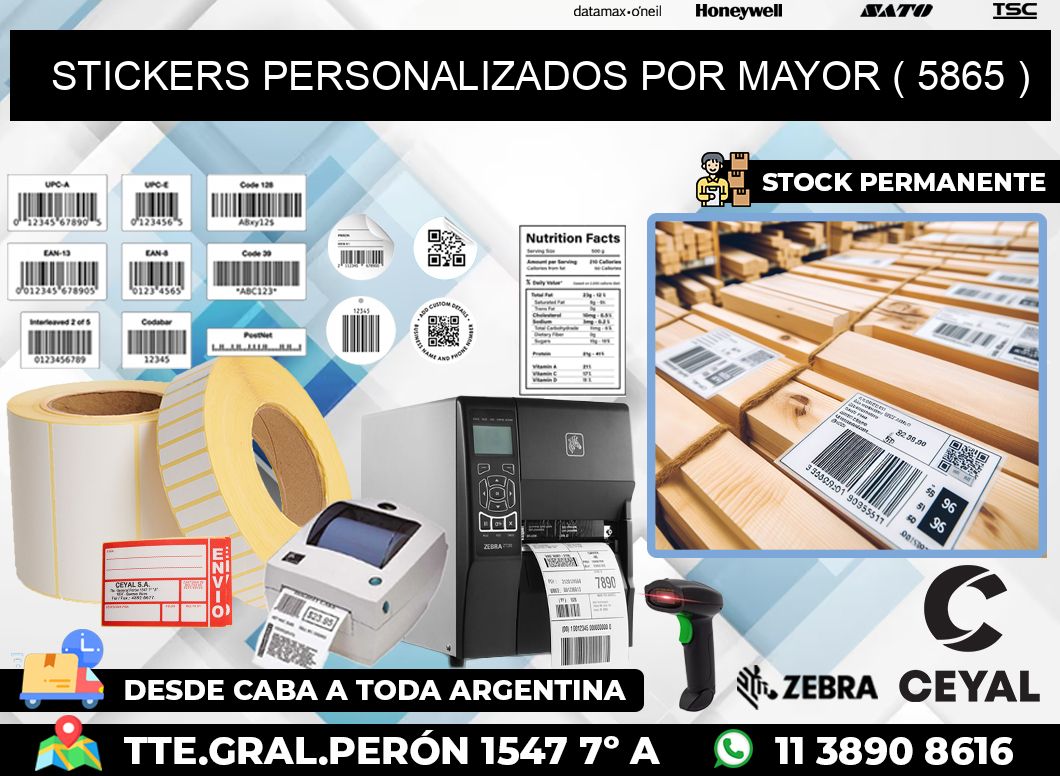 STICKERS PERSONALIZADOS POR MAYOR ( 5865 )