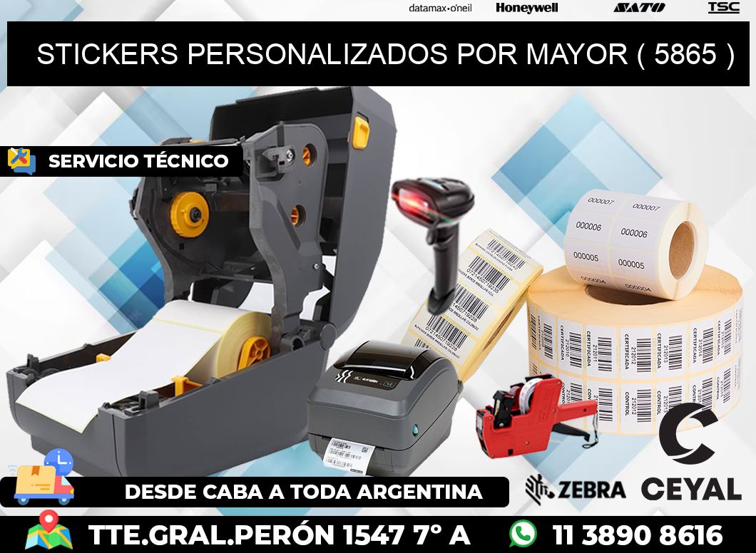 STICKERS PERSONALIZADOS POR MAYOR ( 5865 )